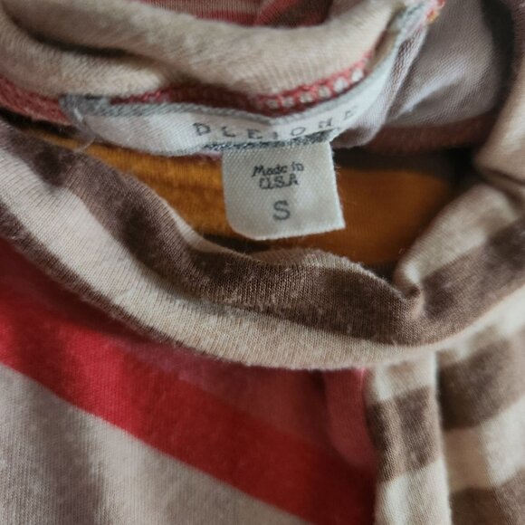 Pleione Skirt Womens Small Multicolor Patchwork Striped Boho Maxi - Picture 8 of 9